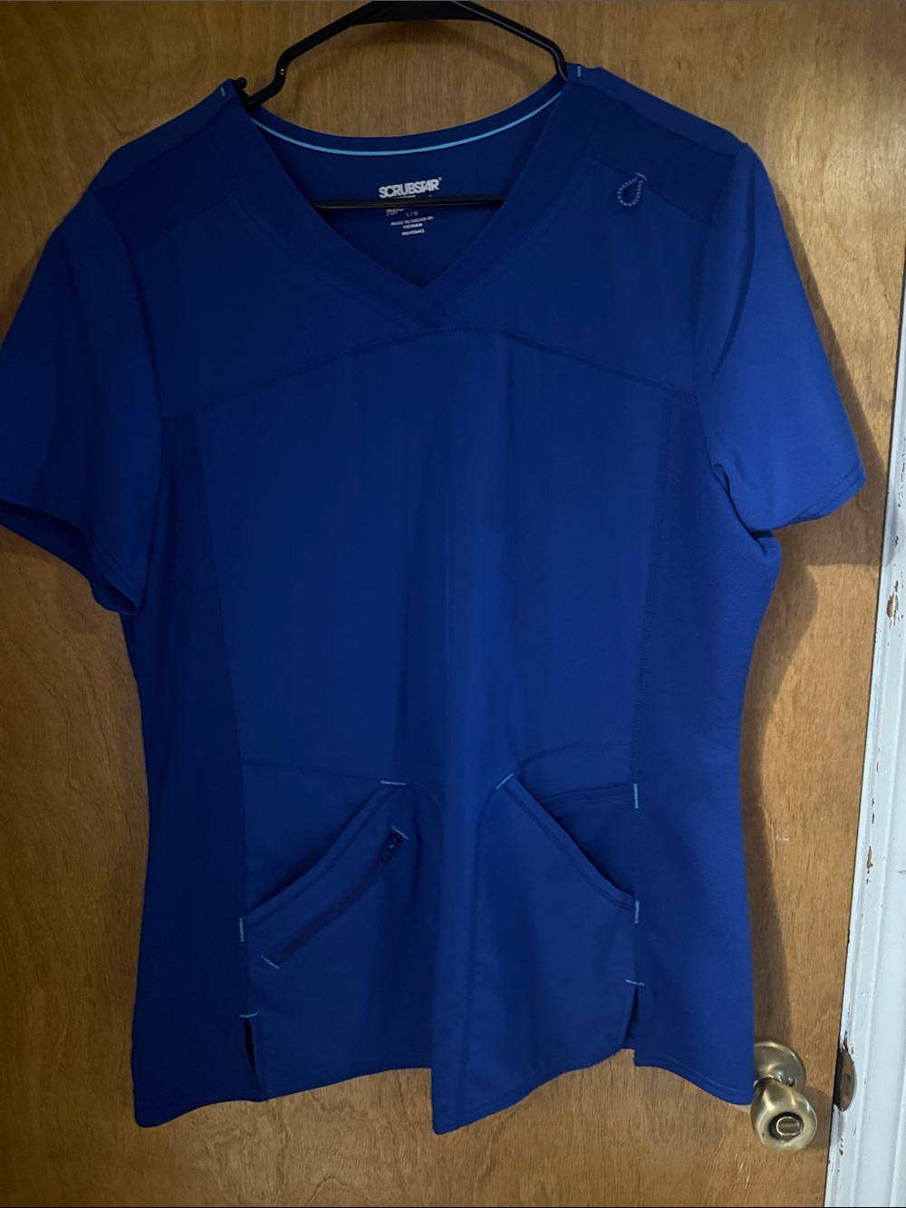Scrubstar Women's V-Neck Scrub Top - Royal Blue